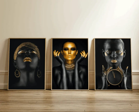Maximize Your Style with Black and Gold Art