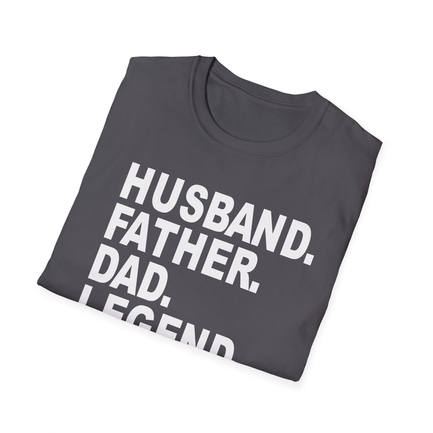 Husband Father Dad Legend No Cap Gen Z Unisex Softstyle T-Shirt