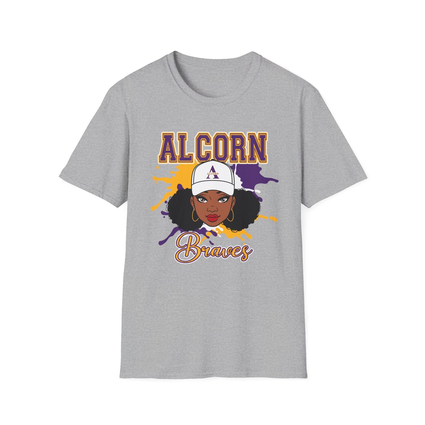 ASU Braves: Alcorn State University Braves Unisex Softstyle T-Shirt