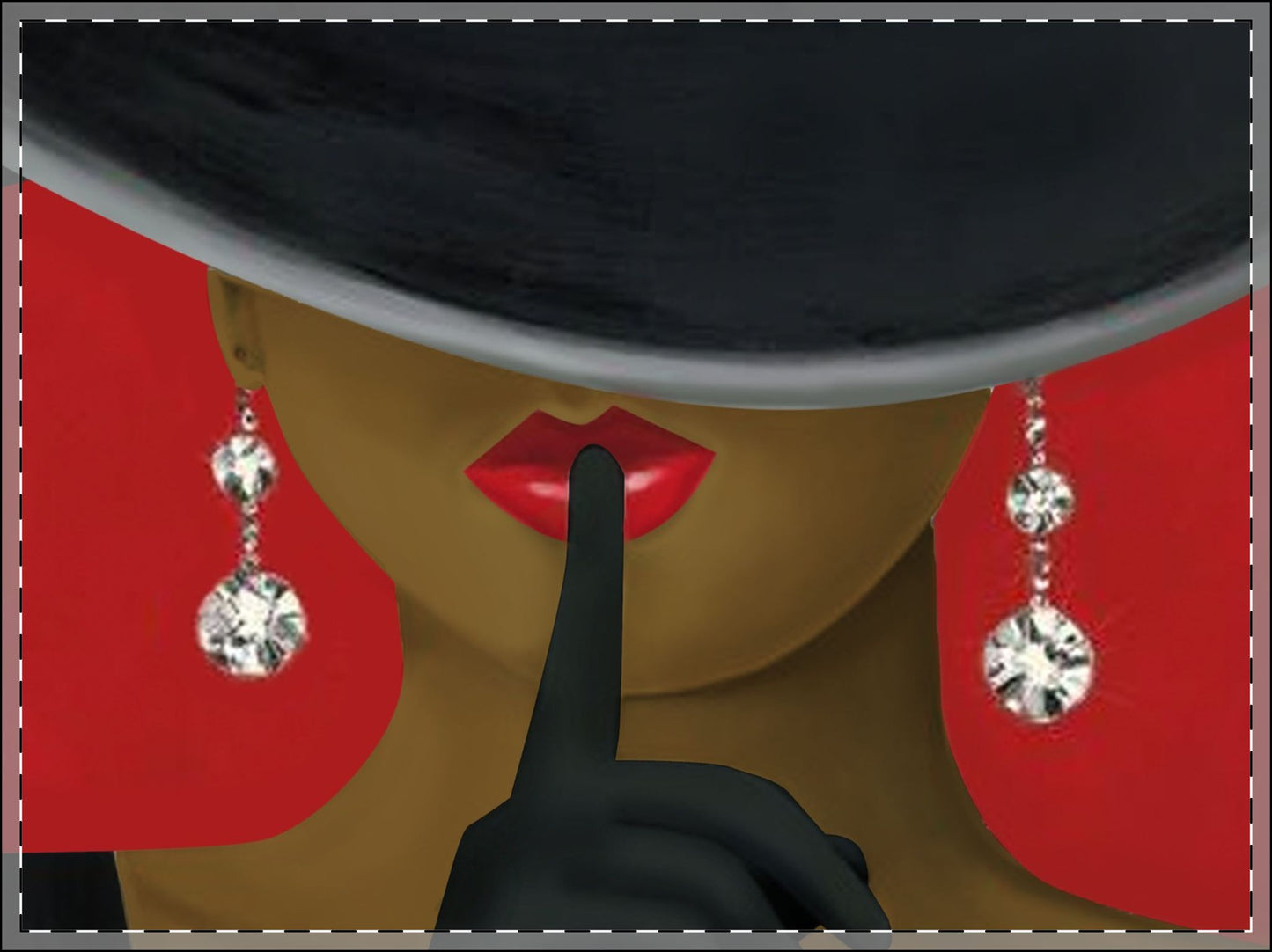 Haute African Elegant Woman Framed Poster, Multi-Color