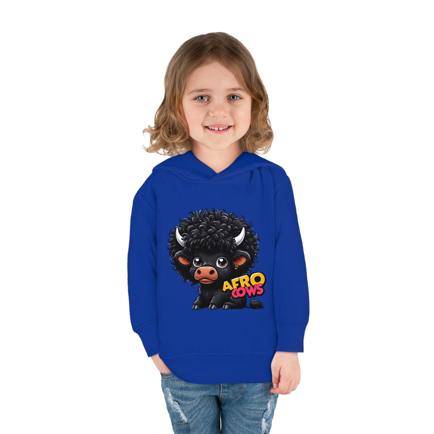 Afro Cows Toddler Pullover Fleece Hoodie