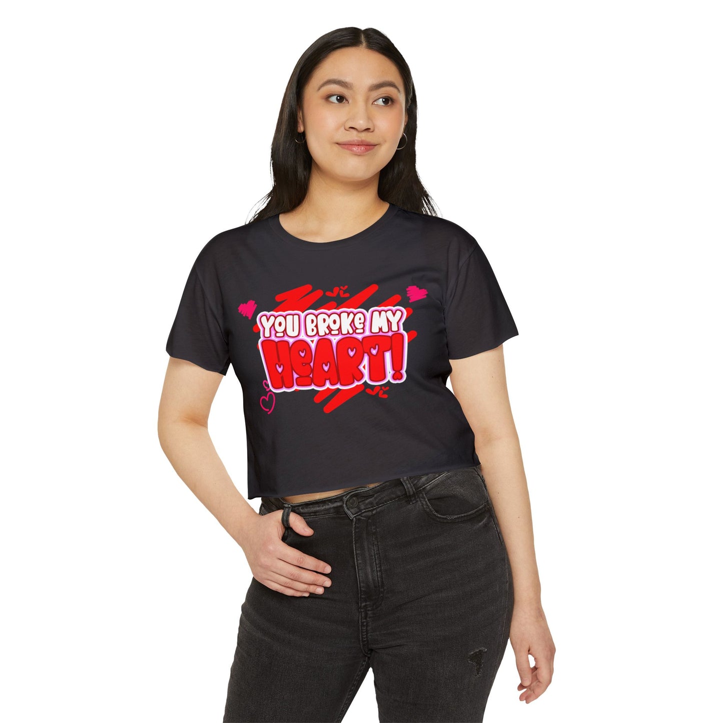 You Broke My Heart Women's Festival Crop Top Funny gift for her