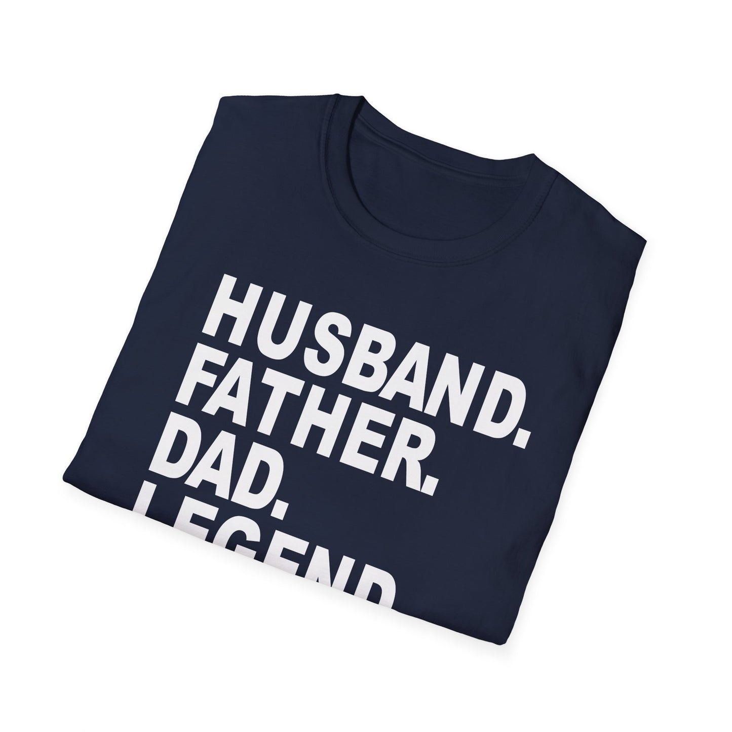 Husband Father Dad Legend No Cap Gen Z Unisex Softstyle T-Shirt