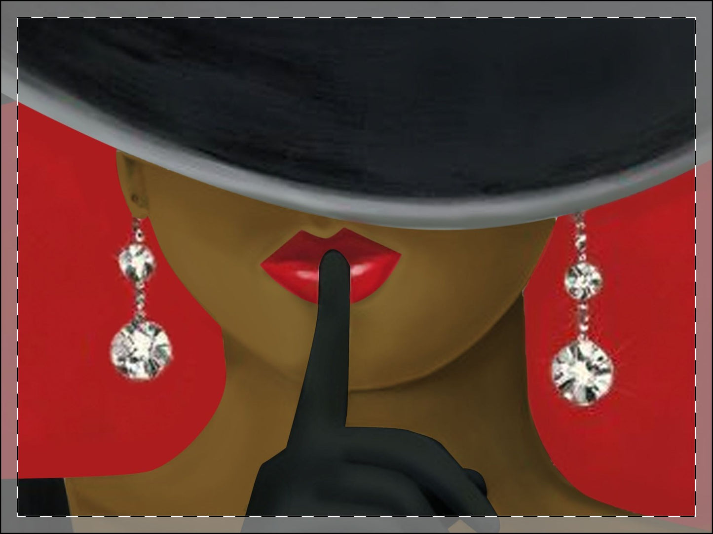 Haute African Elegant Woman Framed Poster, Multi-Color