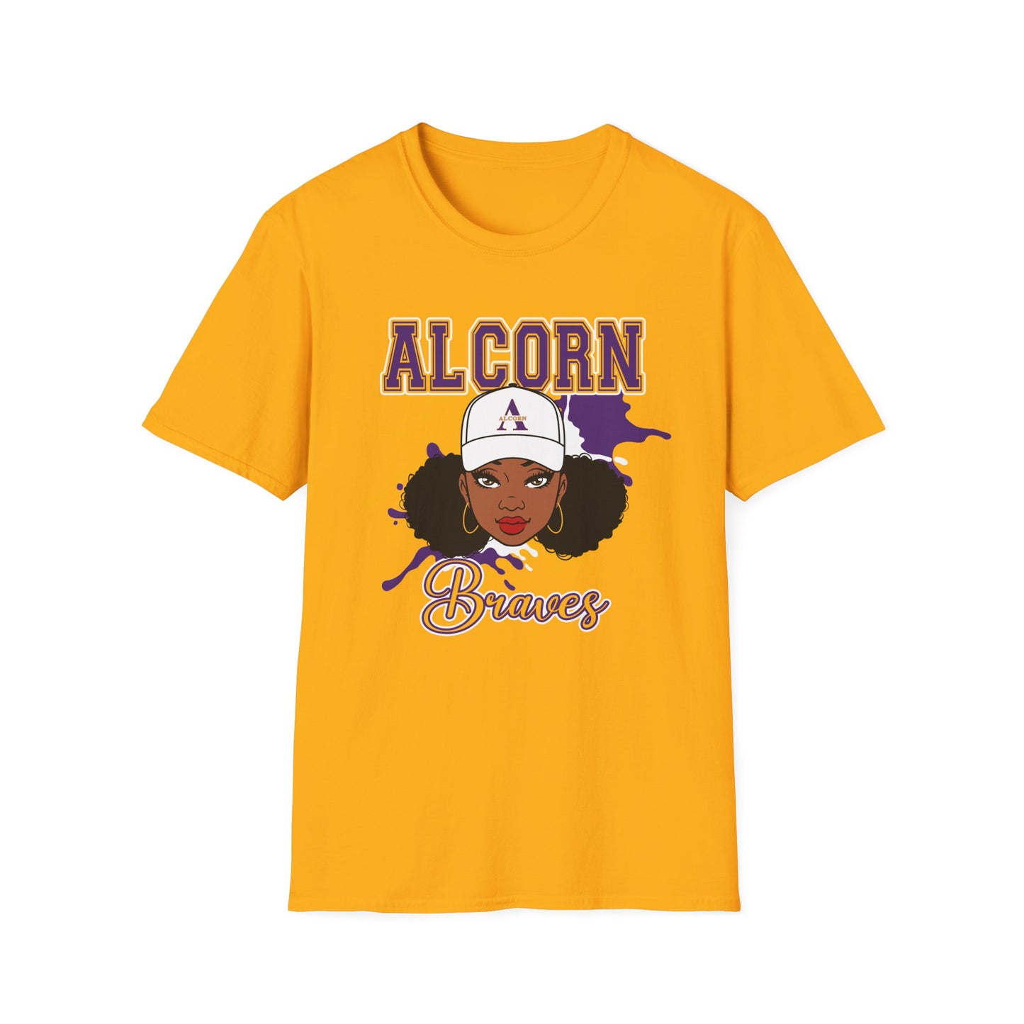 ASU Braves: Alcorn State University Braves Unisex Softstyle T-Shirt