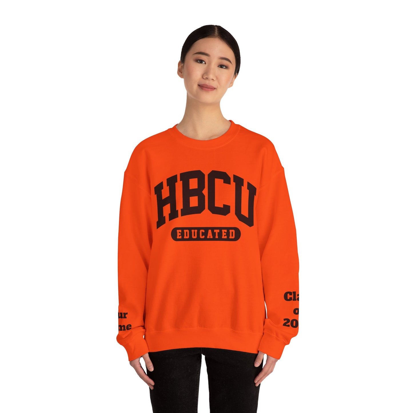 Custom Personalized HBCU Educated Unisex Heavy Blend™ Crewneck Sweatshirt gift for Students and Alumni