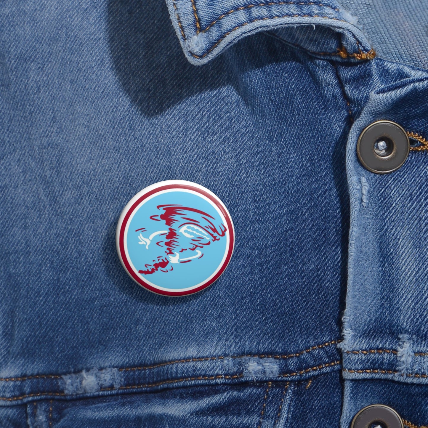 Pin Buttons - Talladega College TC Tornadoes Design