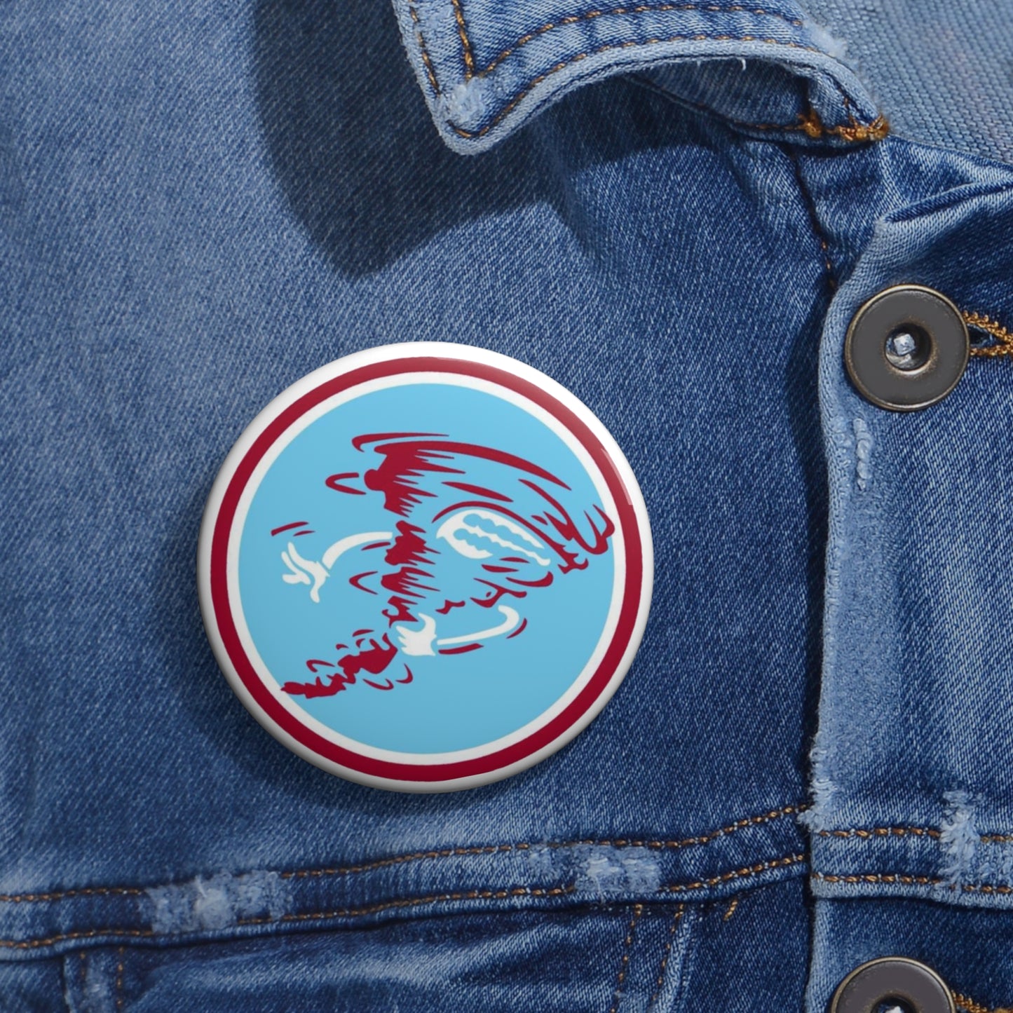 Pin Buttons - Talladega College TC Tornadoes Design