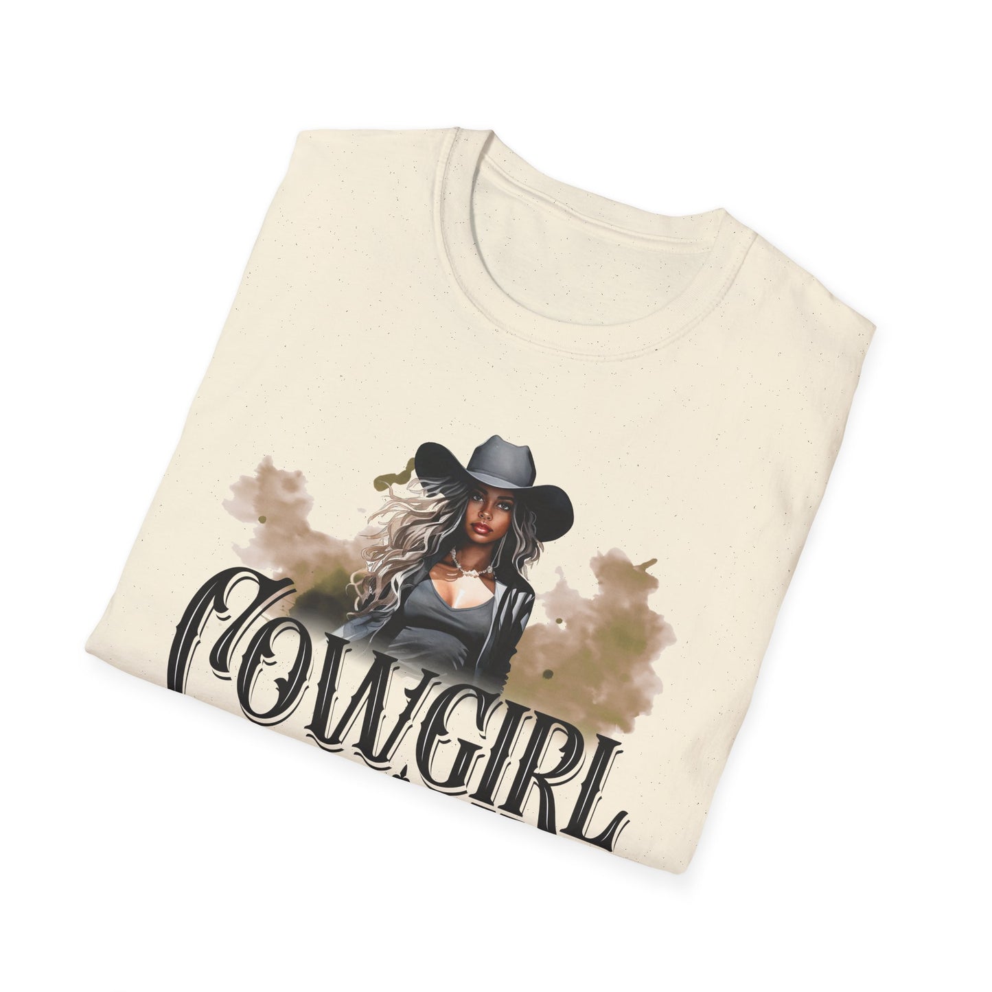 Black Cowgirl Swag Unisex Softstyle T-Shirt