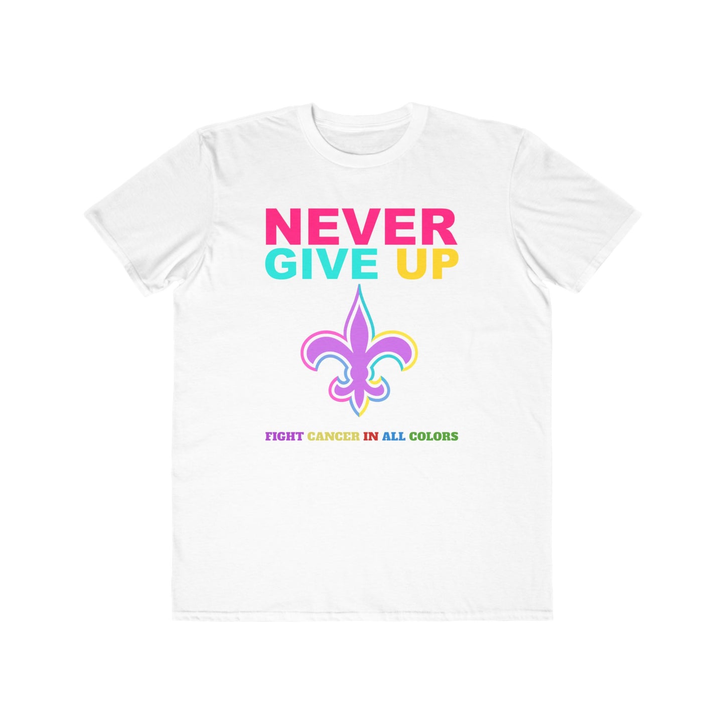 New Orleans Saints Never Give Up Cancer Awareness Tee