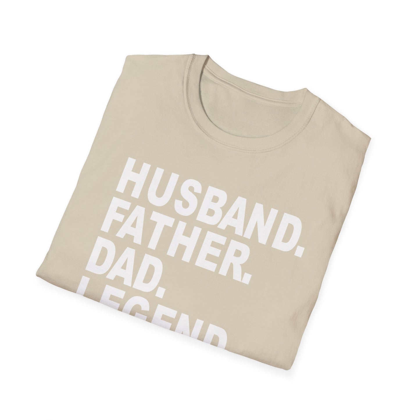 Husband Father Dad Legend No Cap Gen Z Unisex Softstyle T-Shirt