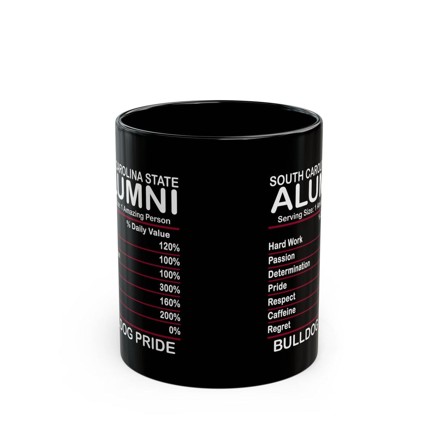 Bulldog Pride South Carolina State Alumni HBCU Black Mug (11oz, 15oz)