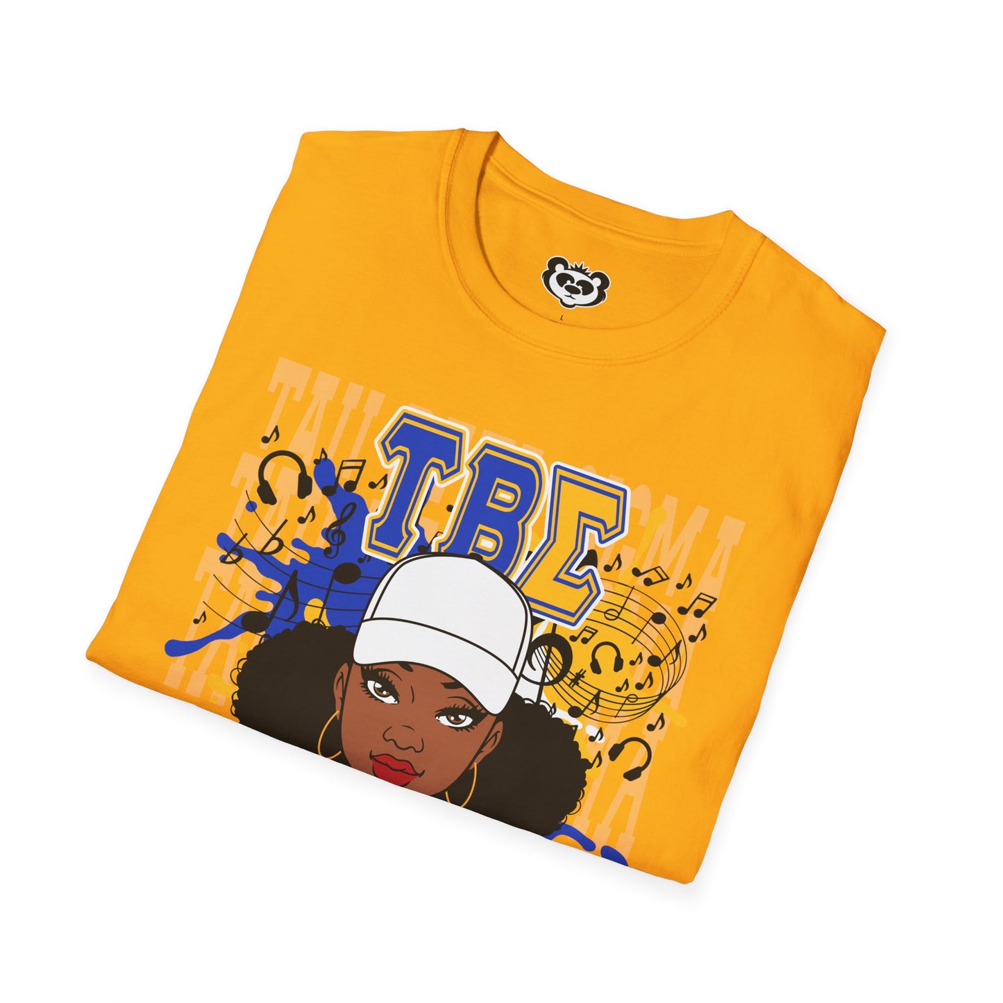 Tau Beta Sigma Unisex Softstyle T-Shirt Blue and Gold Sorority Shirt