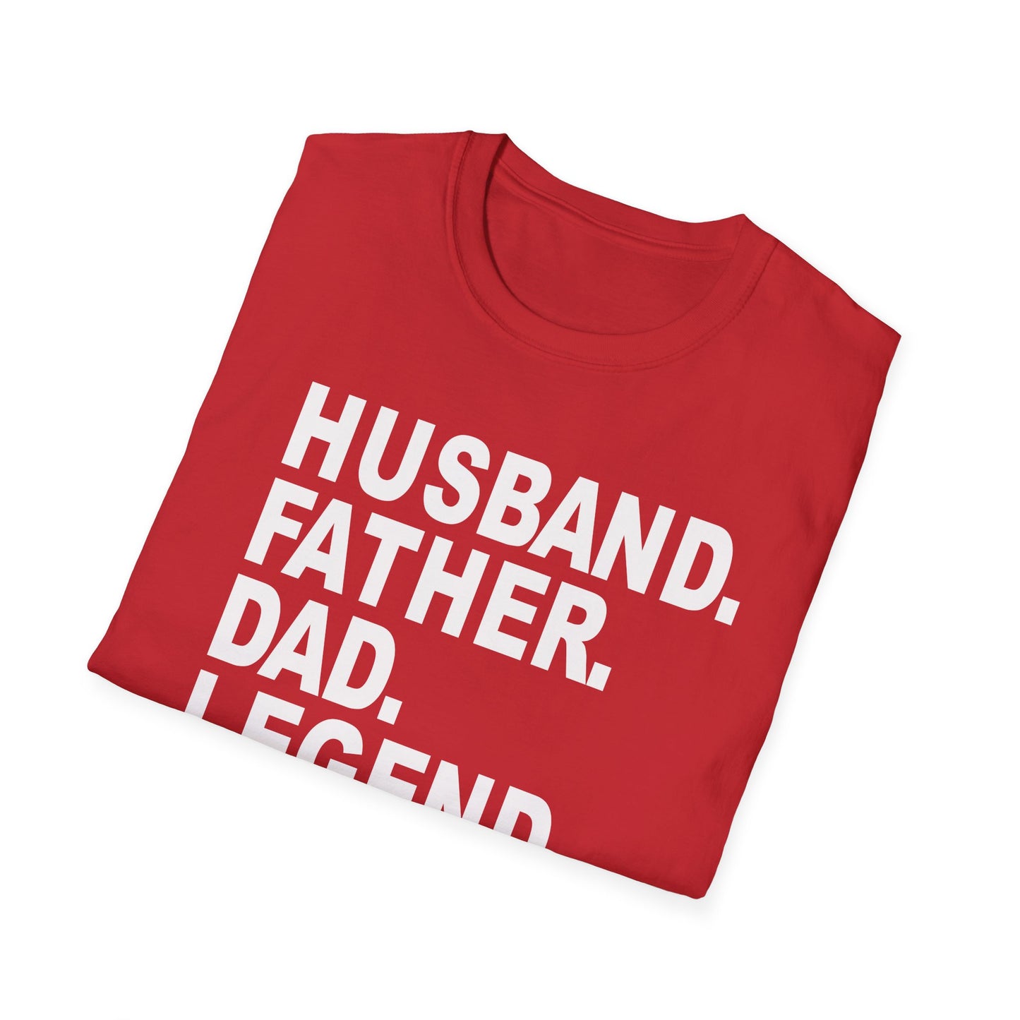 Husband Father Dad Legend No Cap Gen Z Unisex Softstyle T-Shirt