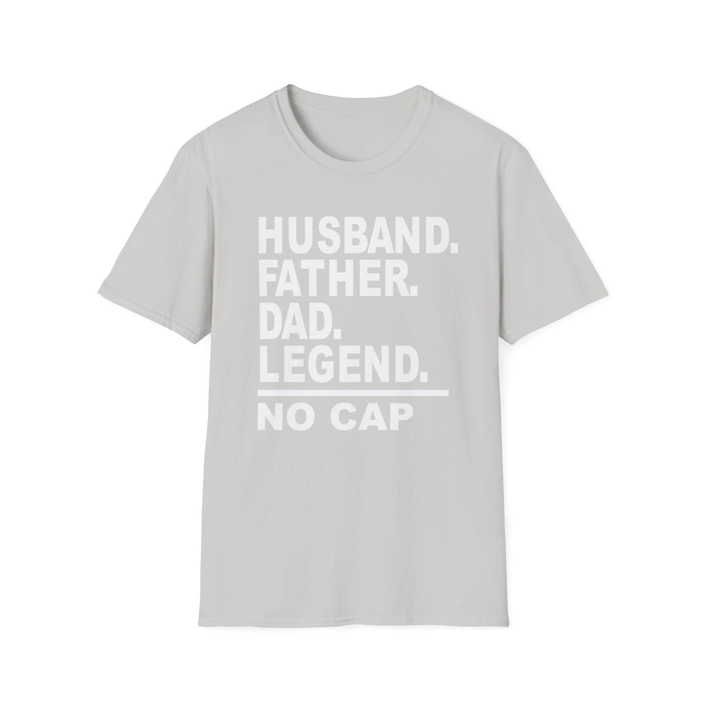 Husband Father Dad Legend No Cap Gen Z Unisex Softstyle T-Shirt