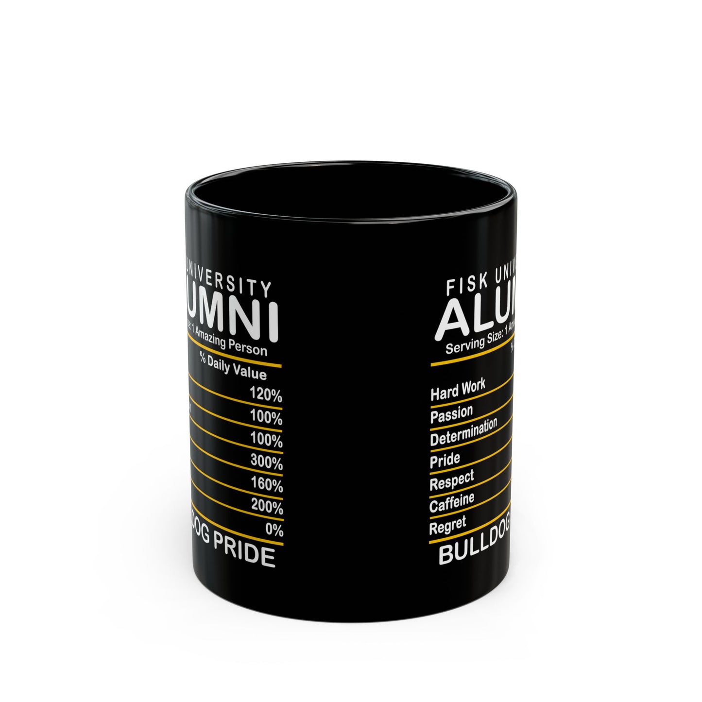 Bulldog Pride Fisk Alumni HBCU Black Mug (11oz)