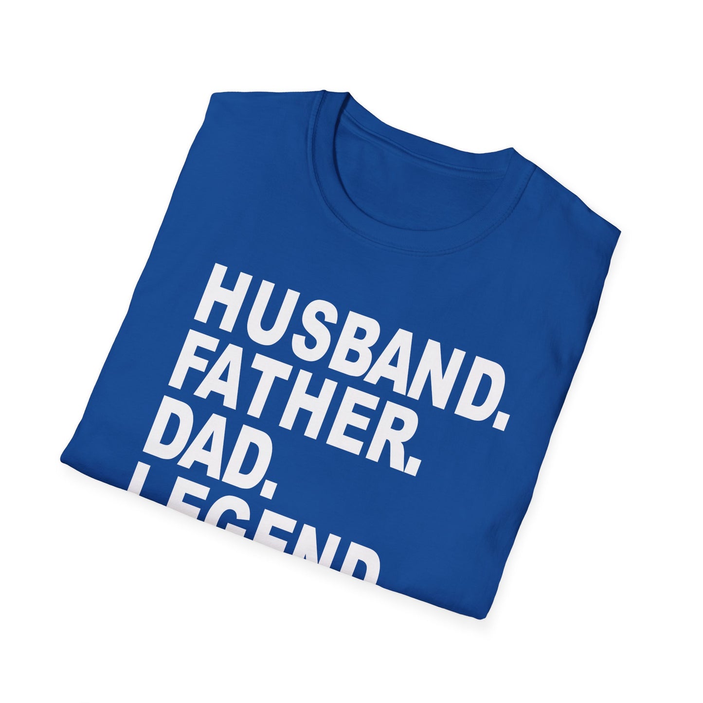 Husband Father Dad Legend No Cap Gen Z Unisex Softstyle T-Shirt