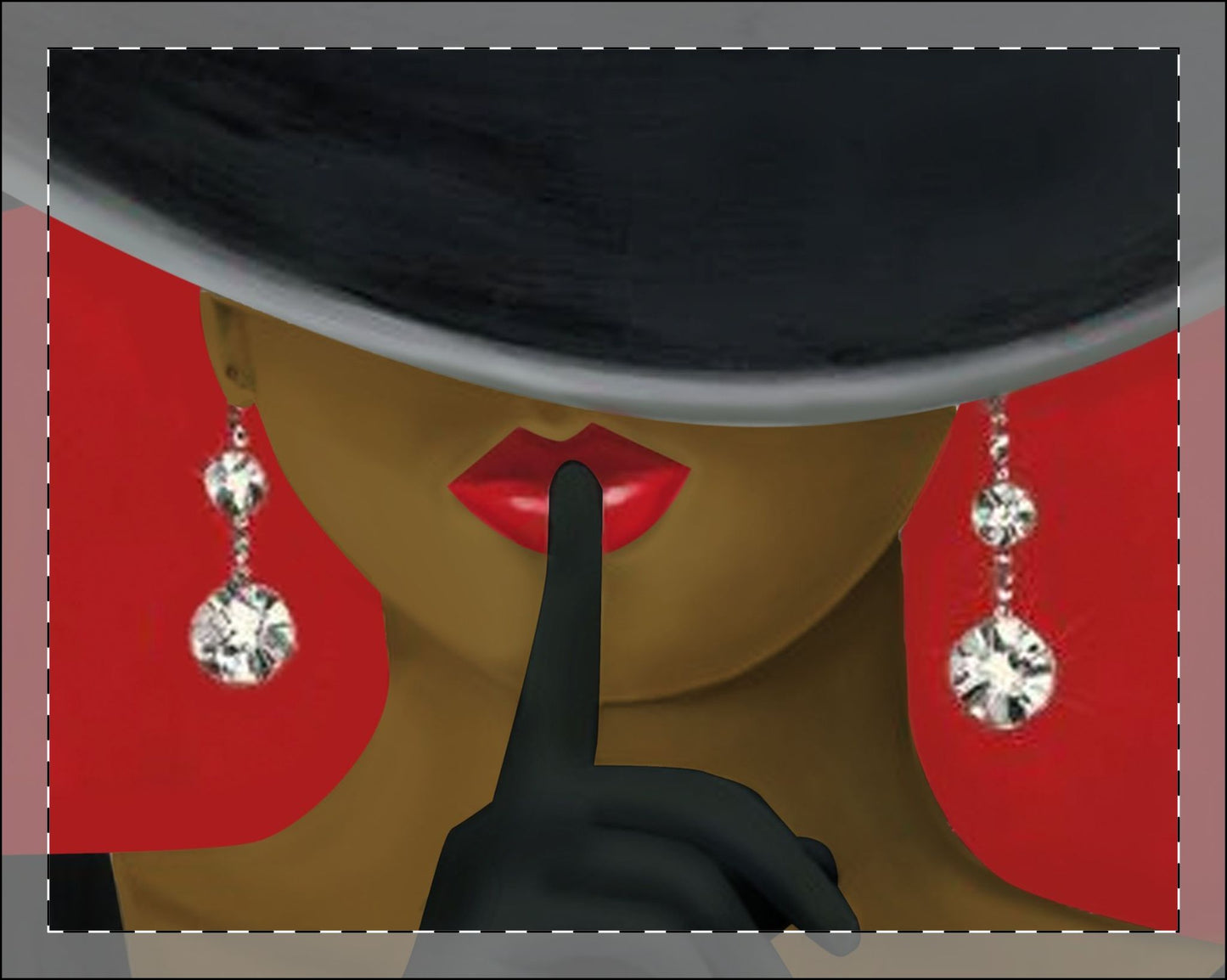 Haute African Elegant Woman Framed Poster, Multi-Color