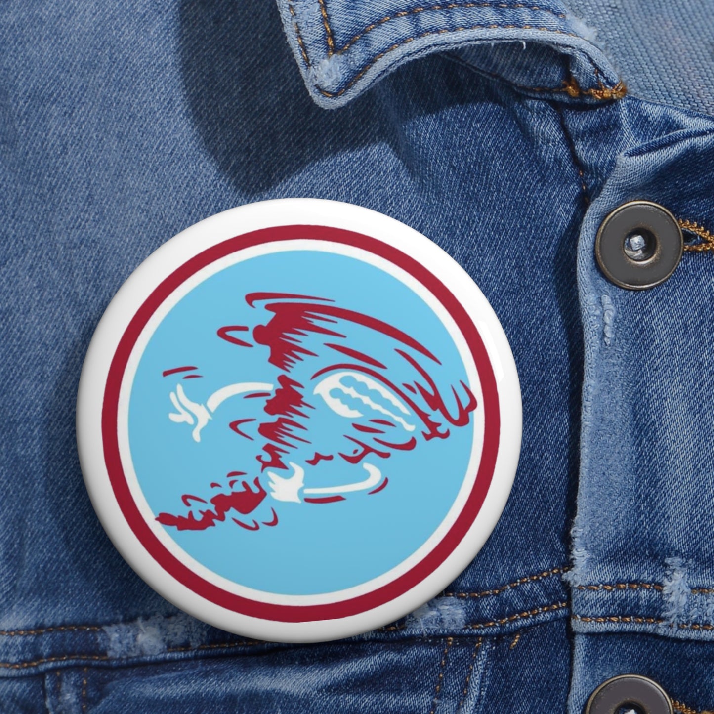 Pin Buttons - Talladega College TC Tornadoes Design