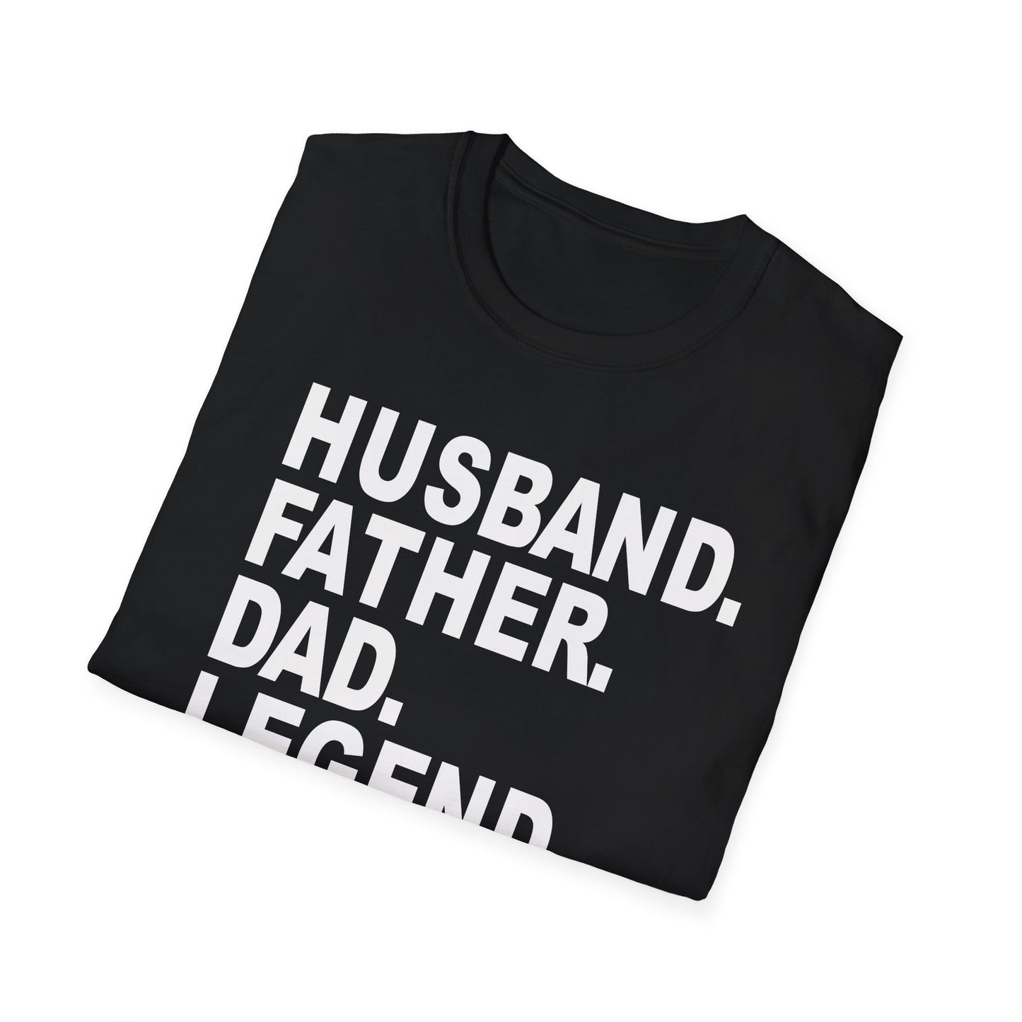 Husband Father Dad Legend No Cap Gen Z Unisex Softstyle T-Shirt