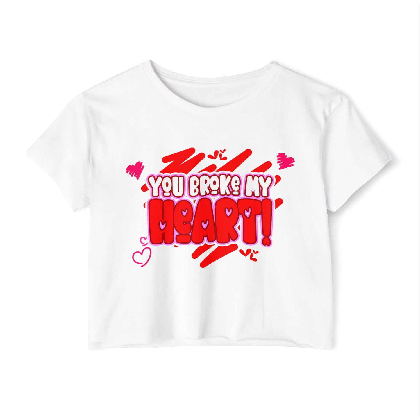 You Broke My Heart Women's Festival Crop Top Funny gift for her