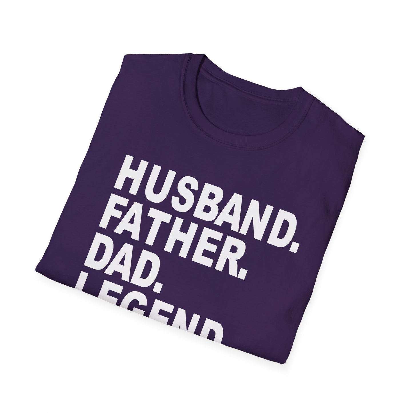 Husband Father Dad Legend No Cap Gen Z Unisex Softstyle T-Shirt