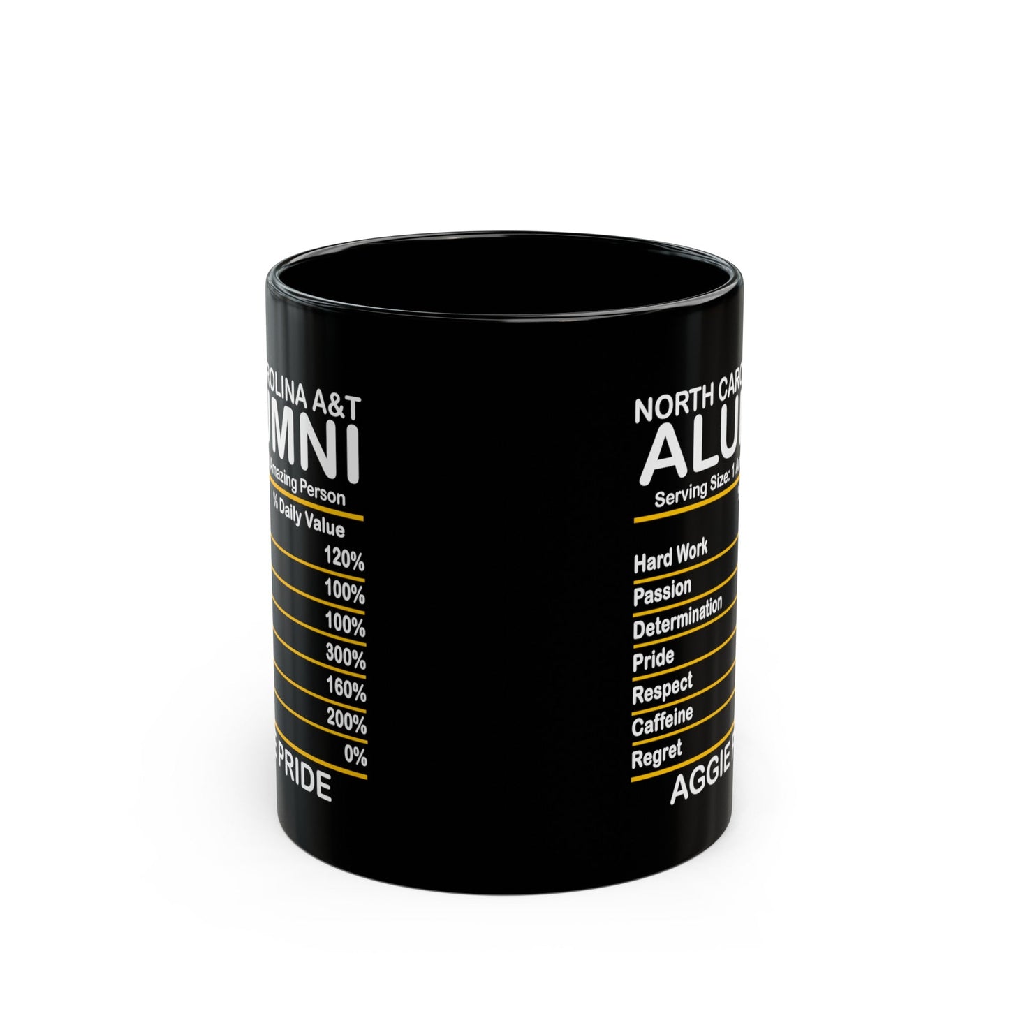 Aggie Pride NCA&T HBCU Black Mug (11oz, 15oz) - Art by the Andersons