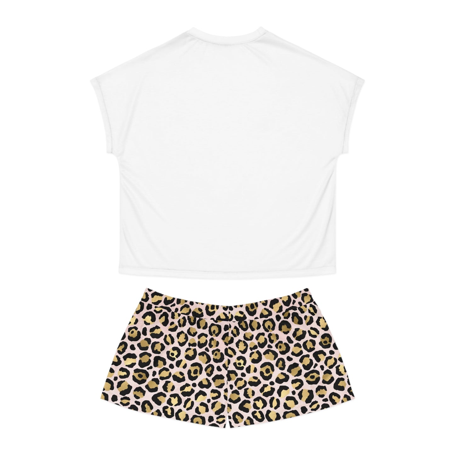 BRUH Formally Known as Mom Women's Short Pajama Set - Cheetah Print Lounge Wear | Comfortable Sleepwear - Art by the Andersons