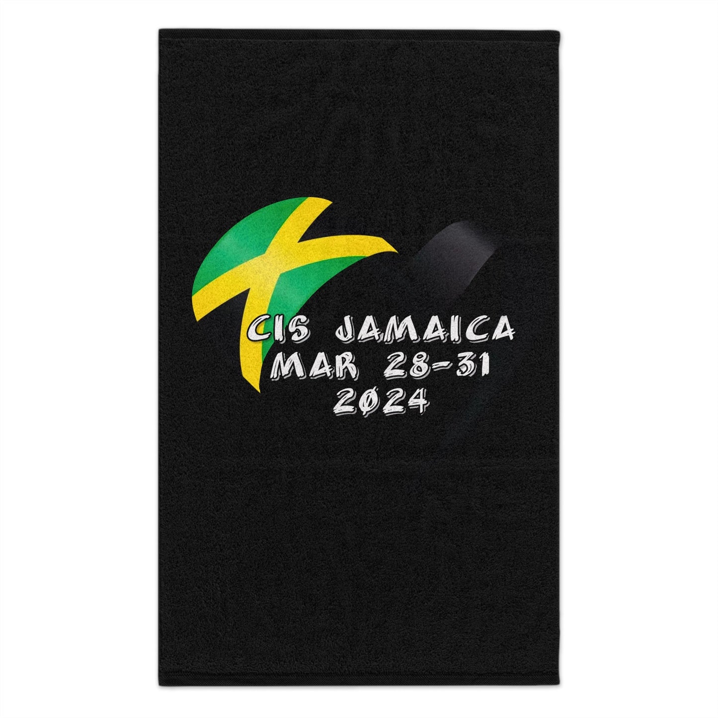 Call in Sick Jamaica Rally Towel, 11x18 - Art by the Andersons