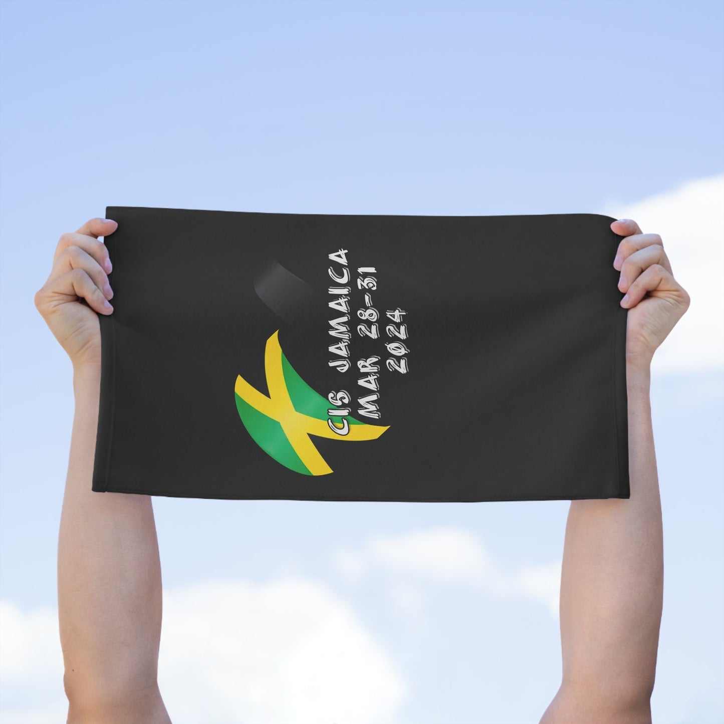 Call in Sick Jamaica Rally Towel, 11x18 - Art by the Andersons
