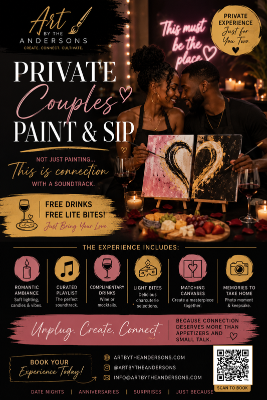 Dallas Couples Date Night Idea: A Private Paint & Sip Experience Made Just for Two