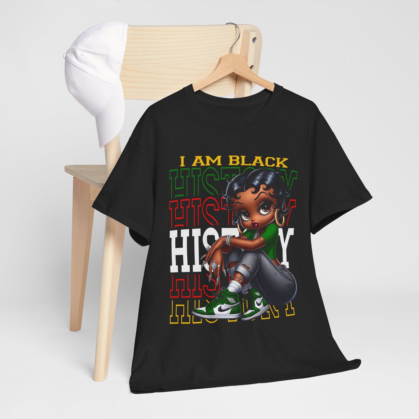 T-Shirt Betty Boop I am Black History - Unisex