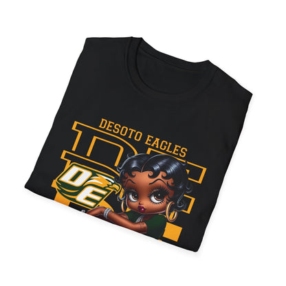 DHS Eagles Desoto Eagles Football Betty Boop Unisex Softstyle T-Shirt