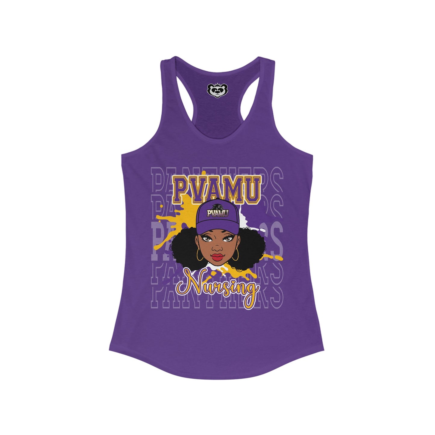 PVAMU Panthers: Prairie View University Women's Ideal Racerback Tank Gift for Her