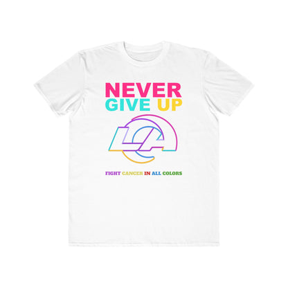 Rams  Never Give Up Cancer Awareness Tee