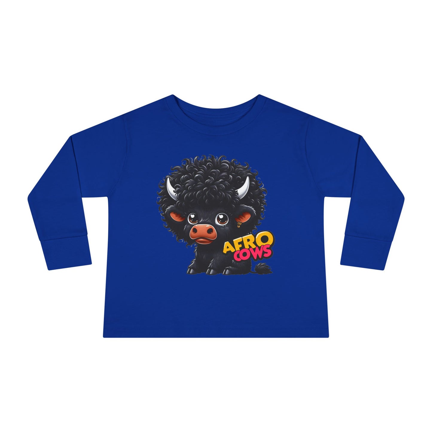 Afro Cows Toddler Long Sleeve Tee