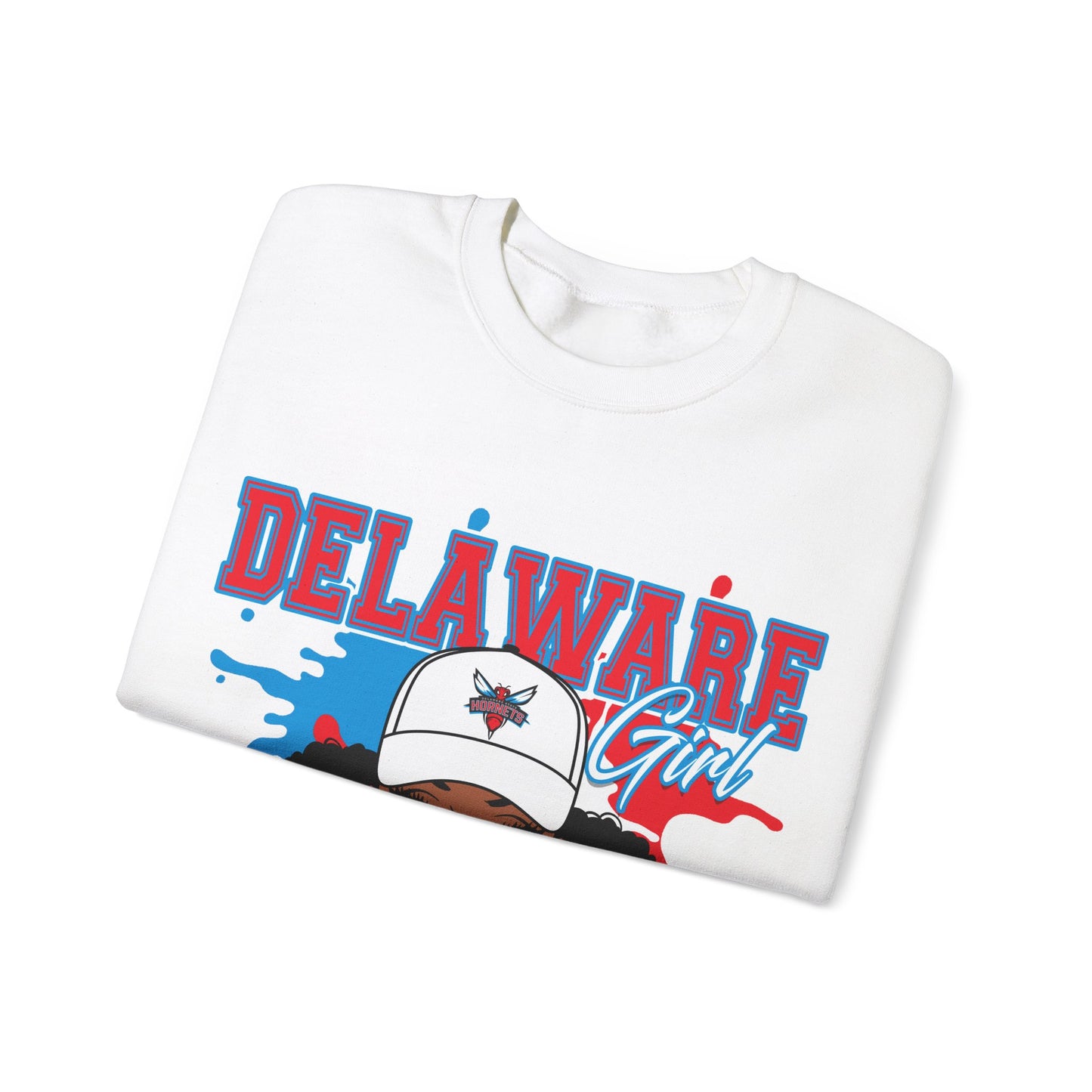 DS Hornets: Delaware State Hornets Unisex Heavy Blend™ Crewneck Sweatshirt