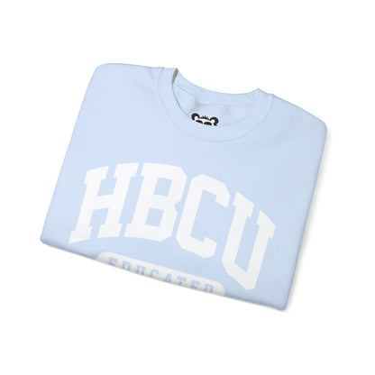 Custom Personalized HBCU Educated Unisex Heavy Blend™ Crewneck Sweatshirt gift for Student and Alumni.