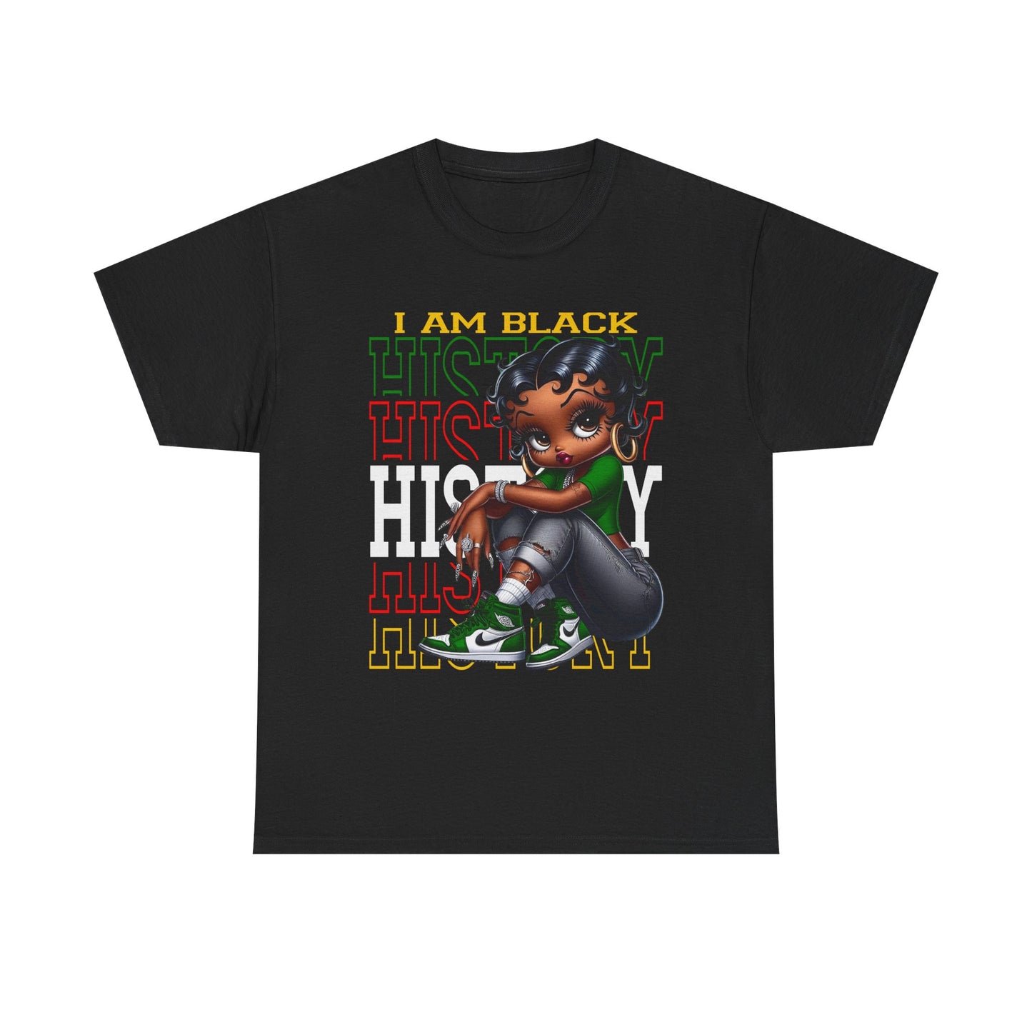 T-Shirt Betty Boop I am Black History - Unisex