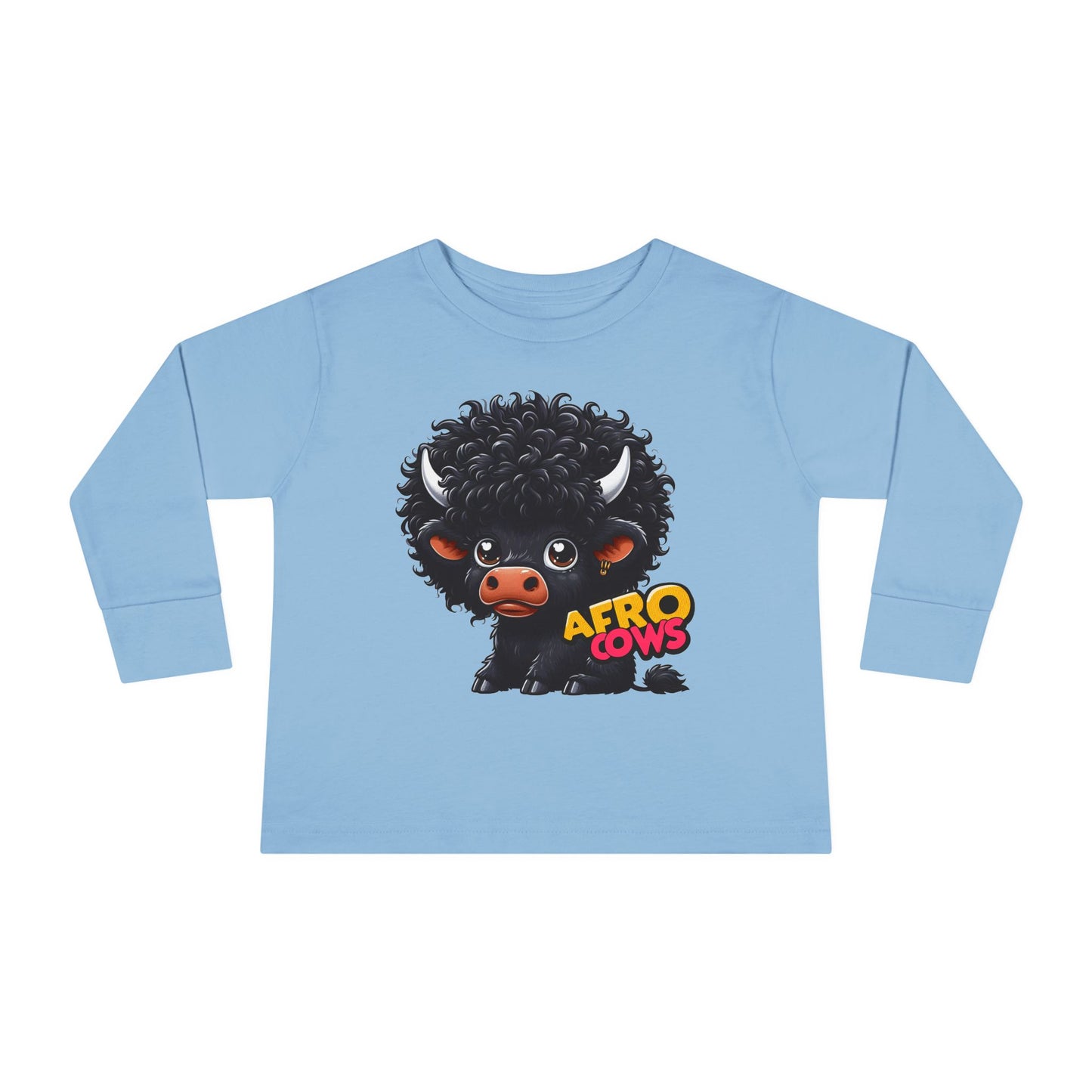 Afro Cows Toddler Long Sleeve Tee