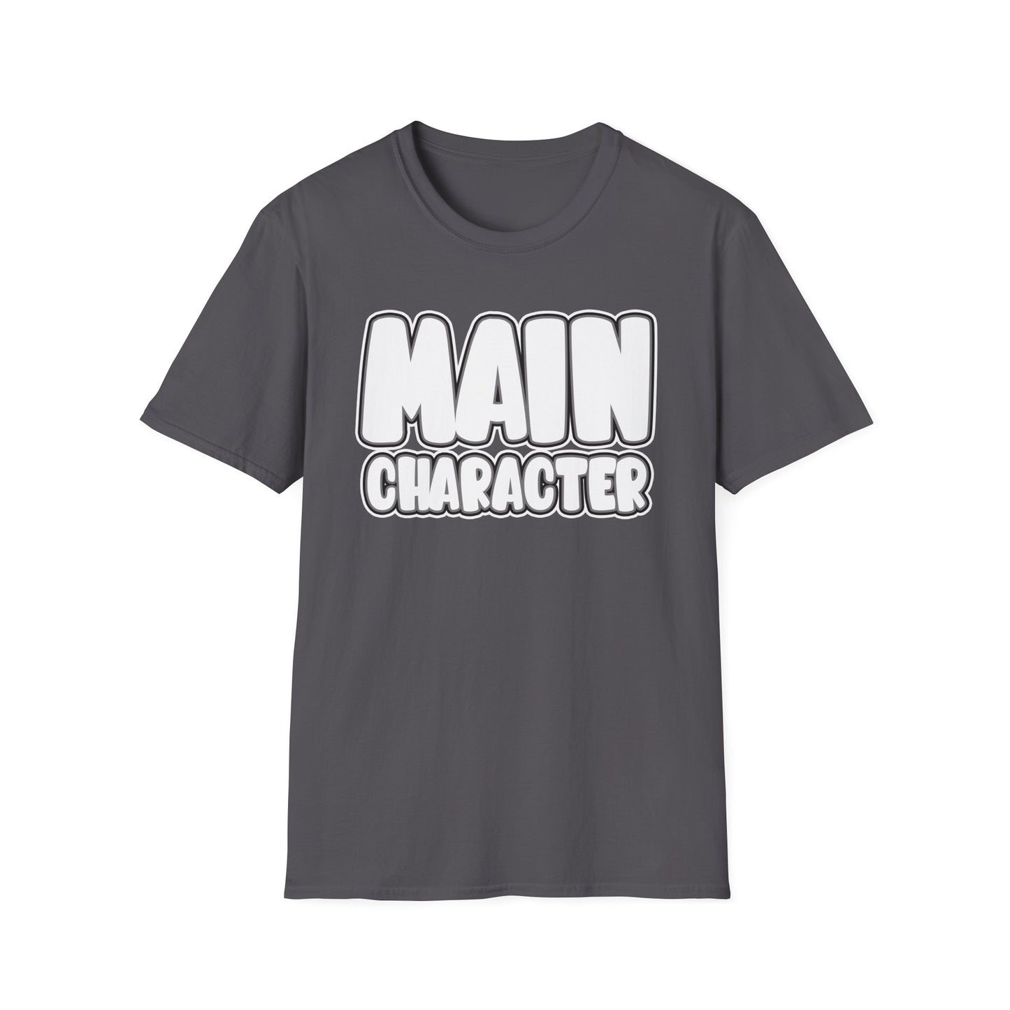 Main Character Shirt Inspirational Motivational Tee Gaming Funny Self-Love Self-Care Positivity T-Shirt for Empowerment & Daily Boost Unisex