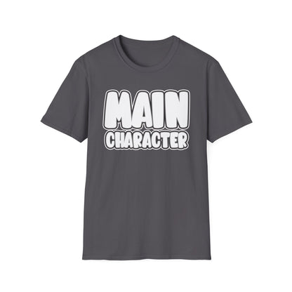 Main Character Shirt Inspirational Motivational Tee Gaming Funny Self-Love Self-Care Positivity T-Shirt for Empowerment & Daily Boost Unisex