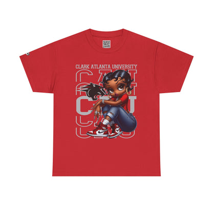 Stylish Unisex Heavy Cotton Tee with Clark Atlanta University Design | Casual Wear, College Apparel, Graphic Tee, Unique Gift