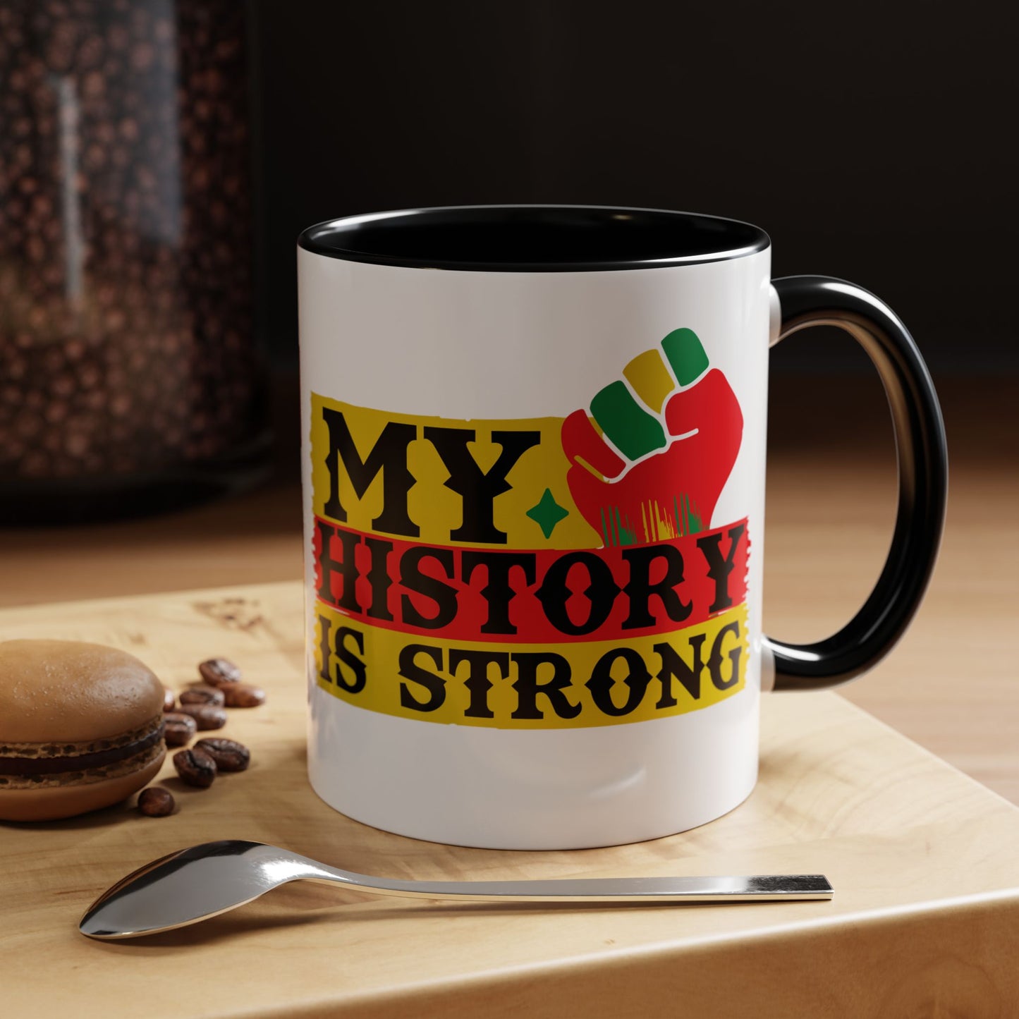 Empowering Accent Coffee Mug - Celebrate History, Black History Month Gift, Inspirational Coffee Cup, Drinkware for Activists, Proud [...]