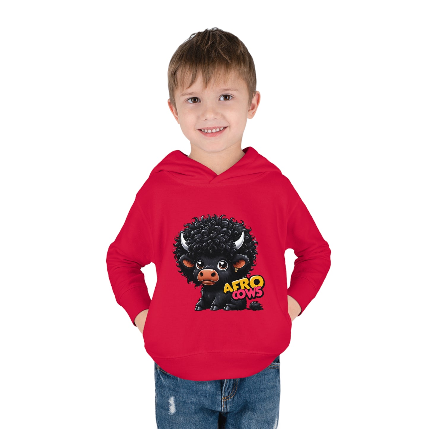 Afro Cows Toddler Pullover Fleece Hoodie