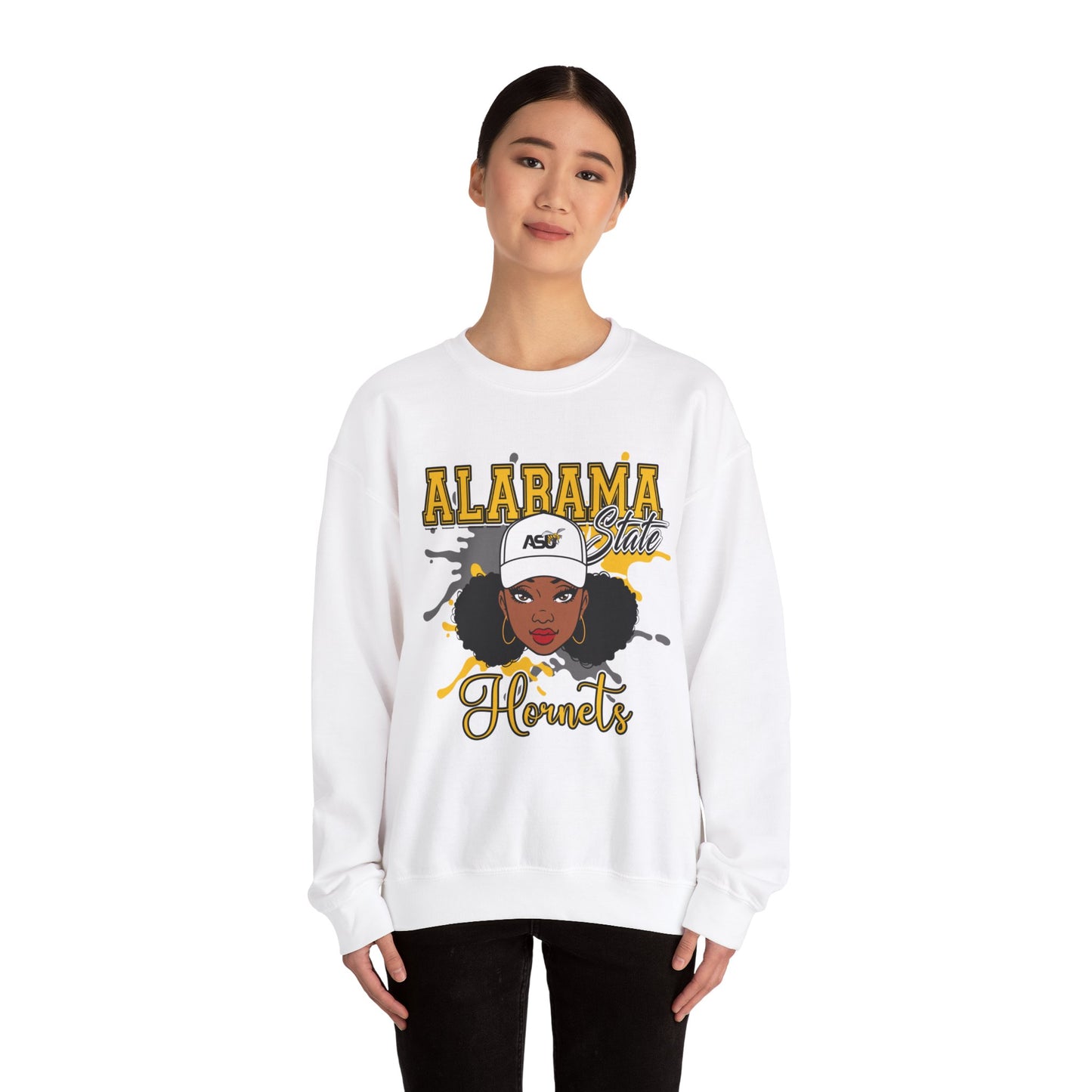 ASU Hornets: Alabama State University Hornets Unisex Heavy Blend™ Crewneck Sweatshirt