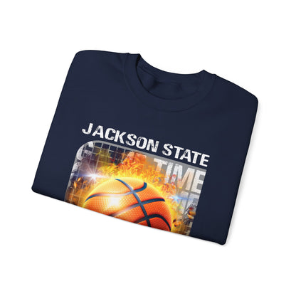 JSU Tigers: Jackson State Tigers Basketball Unisex Heavy Blend™ Crewneck Sweatshirt