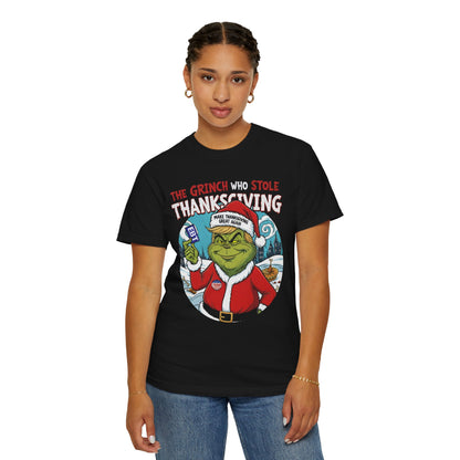 Grinch Thanksgiving T-Shirt — "The Grinch Who Stole Thanksgiving" Holiday Tee