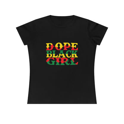 DOPE BLACK GIRL Ladies' Cotton T-Shirt