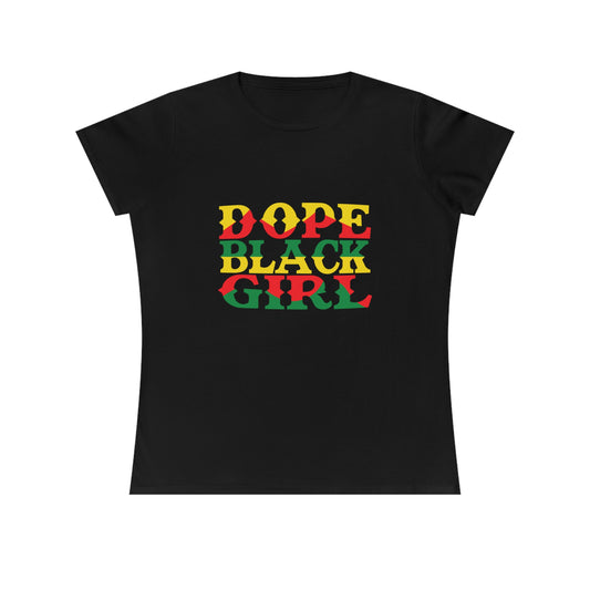 DOPE BLACK GIRL Ladies' Cotton T-Shirt